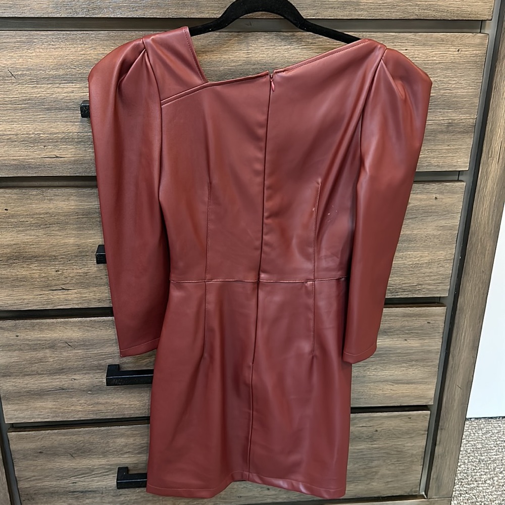 NWT Zara leather mini dress - Picture 3 of 3